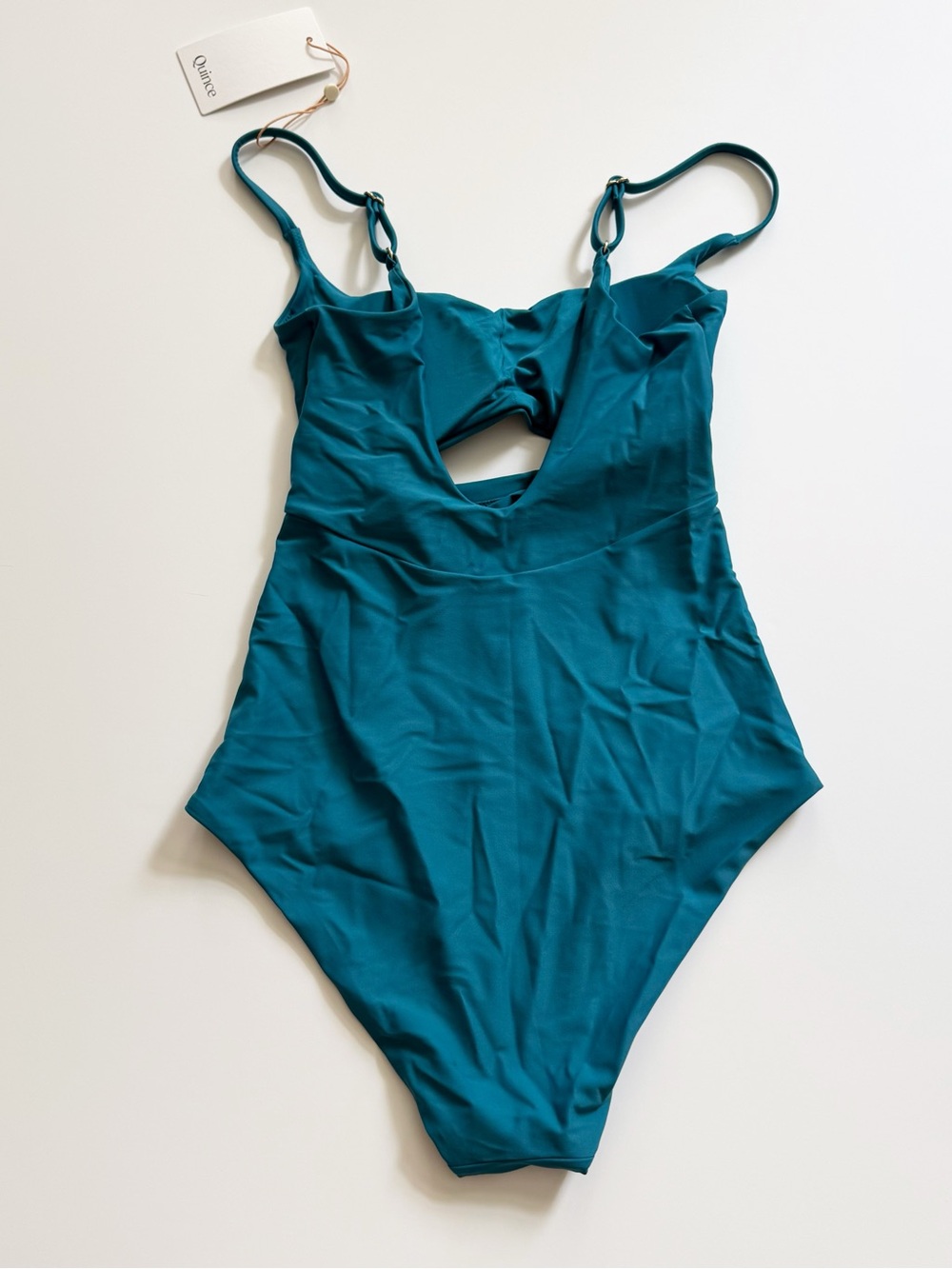 Quince Italian Cut Out One-Piece Swimsuit size S Small NWT - Picture 9 of 12
